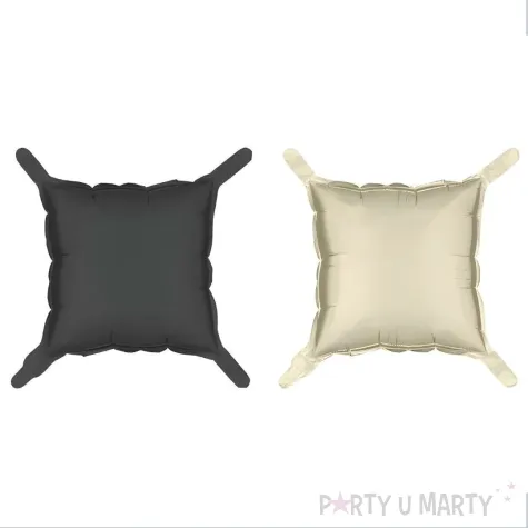 xx balon foliowy kurtyna dwustronna kwadrat czarno bezowy 35 x 35 cm 1 op 4 szt