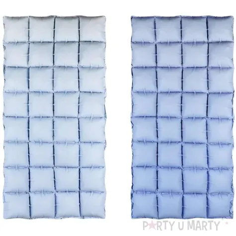 xx balon foliowy kurtyna niebieskie ombre 72x143 cm