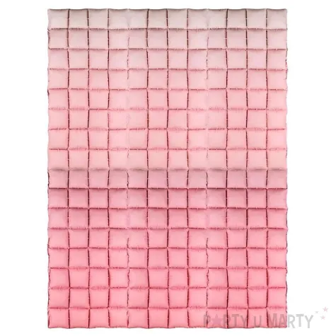 xx balon foliowy kurtyna rozowe ombre 72x143 cm