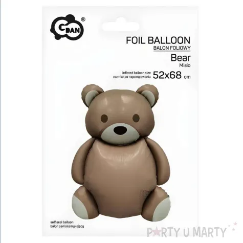 xx balon foliowy misio matowy 52x68 cm