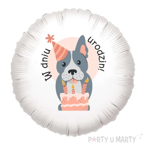 xx balon foliowy pies w dniu urodzin