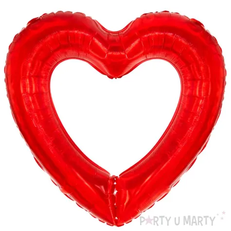 xx balon foliowy ramka w ksztalcie serca 69x70 c