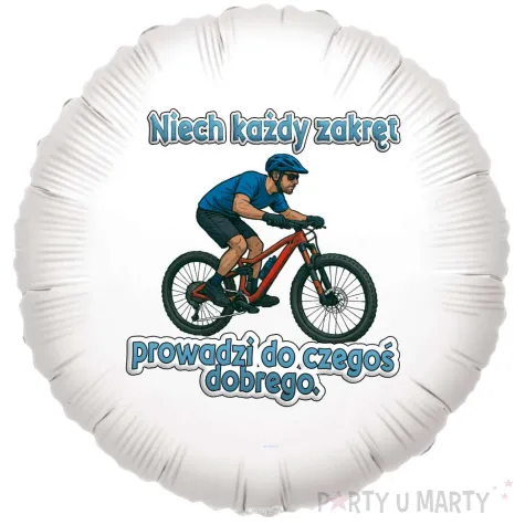 xx balon foliowy rowerzysta mtb