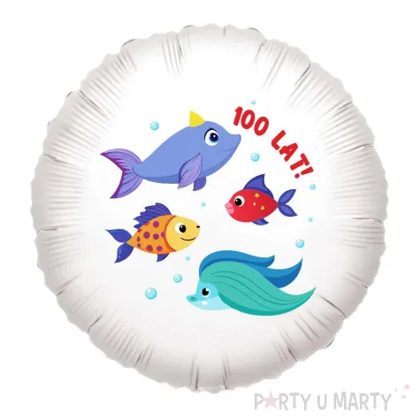 xx balon foliowy rybki 100 lat