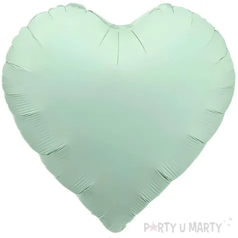 xx balon foliowy serce 45cm zielen