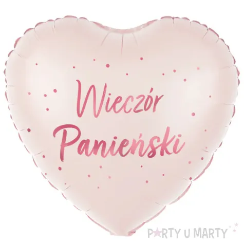 xx balon foliowy serce wieczor panienski 18 cali