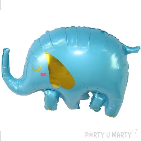 xx balon foliowy slon niebieski 40x58 cm