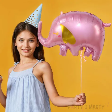 xx balon foliowy slon rozowy 40x58 cm