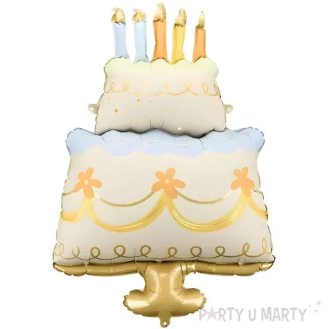 xx balon foliowy tort 62x104 cm mix