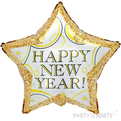 xx balon gwiazda happy new year