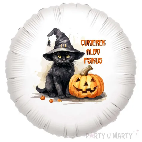 xx balon halloween kot cukierek albo psikus