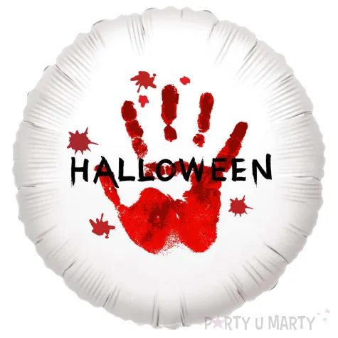 xx balon halloween krwawa reka