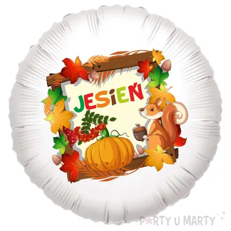 xx balon jesien dynia i jarzebina