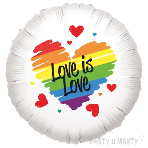 xx balon serce teczowe love is love
