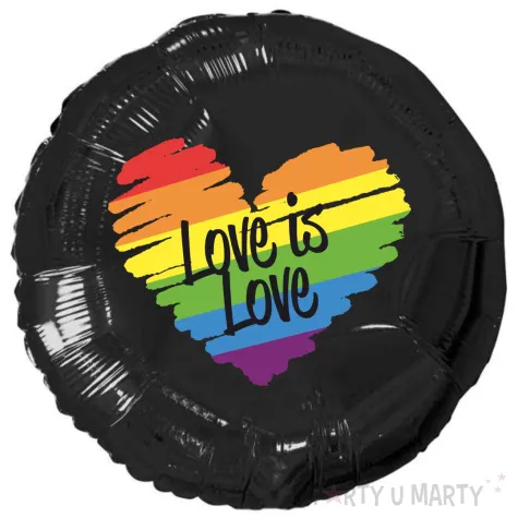 xx balon serce teczowe love is love