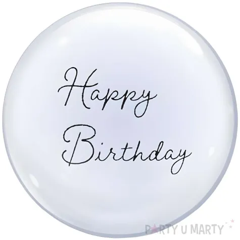 xx balon takara bubble balloon happy birthday kaligrafowane 330 mm 10 szt