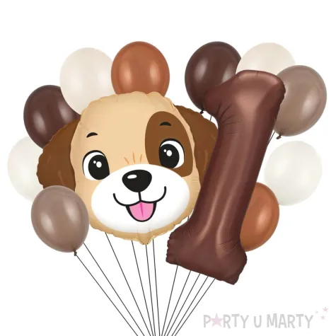 xx balony 1 urodziny piesek