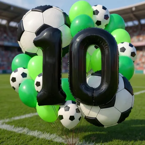 xx balony 10 urodziny pilka nozna