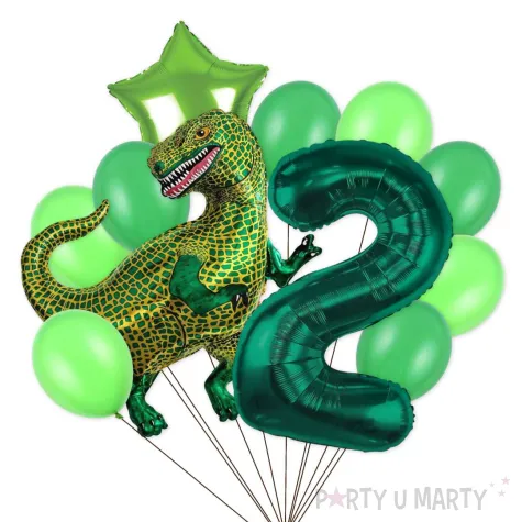 xx balony 2 urodziny dinozaur