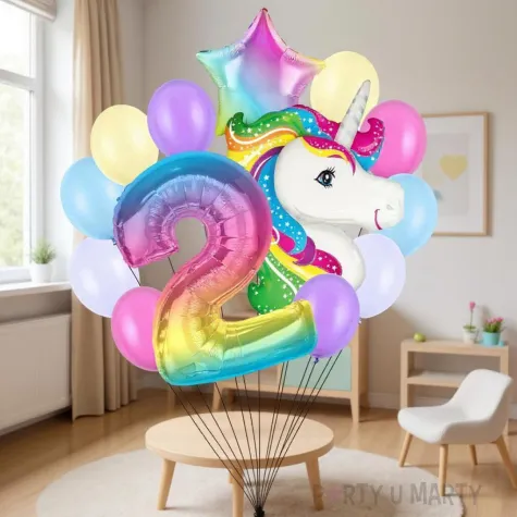 xx balony 2 urodziny jednorozec