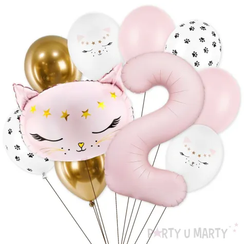 xx balony 2 urodziny kotek