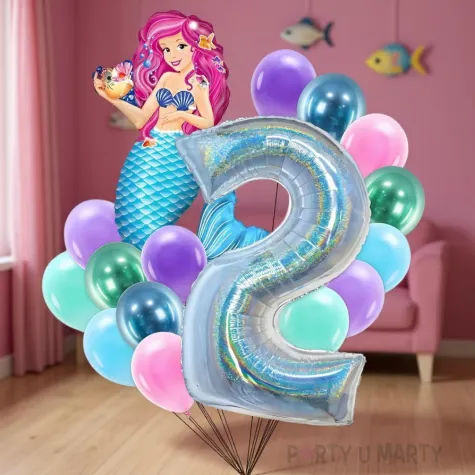 xx balony 2 urodziny syrenka