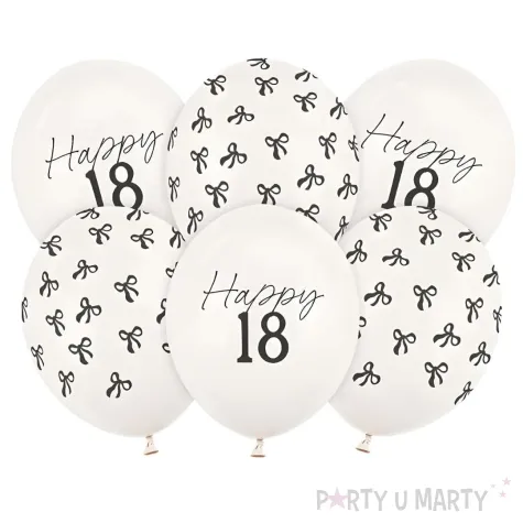xx balony 30 cm 18 pastel off white 1 op 6 szt