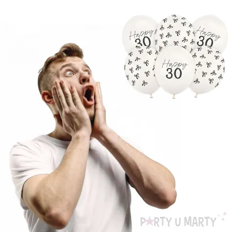 xx balony 30 cm 30 pastel off white 1 op 6 szt