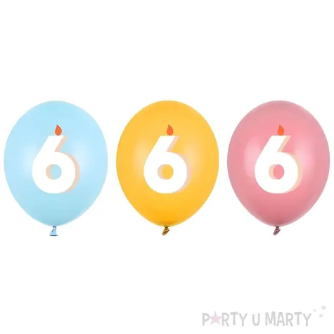 xx balony 30 cm 6 mix 1 op 50 szt
