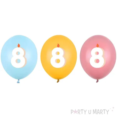 xx balony 30 cm 8 mix 1 op 50 szt