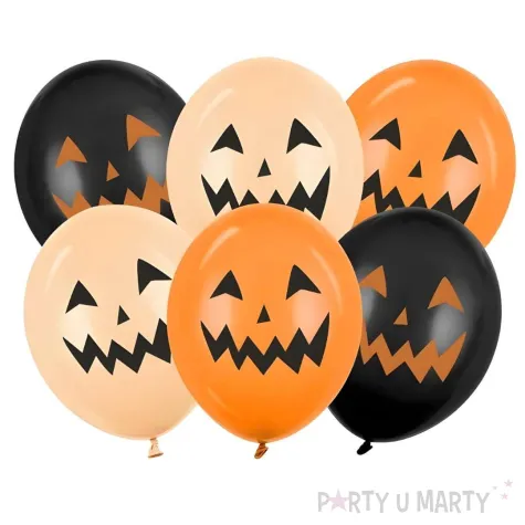 xx balony 30 cm dynie mix 1 op 6 szt