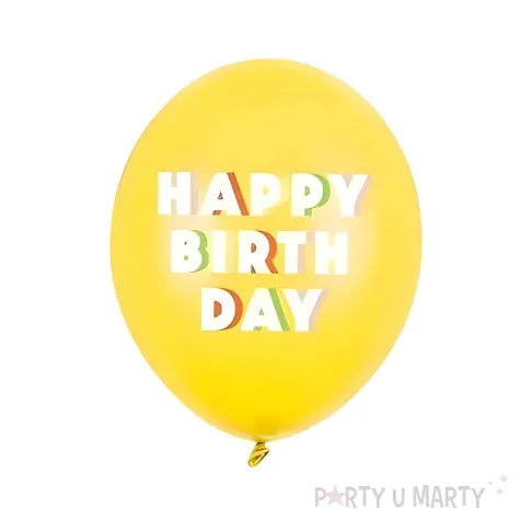 xx balony 30 cm happy birthday mix 1 op 50 szt