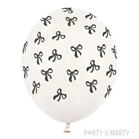 xx balony 30 cm kokardki pastel off white 1 op 50 szt