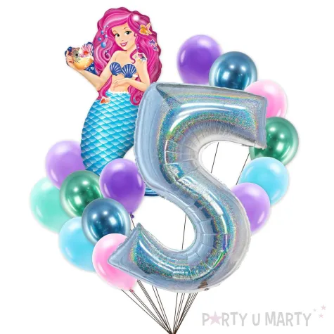 xx balony 5 urodziny syrenka