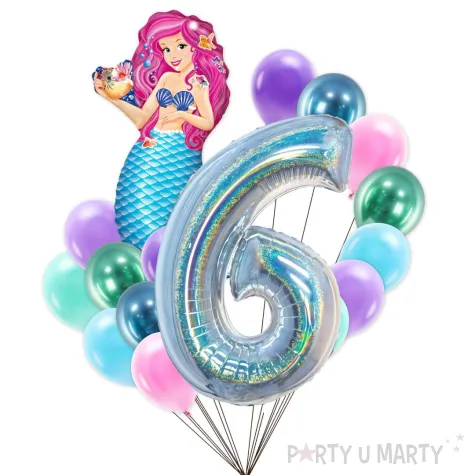 xx balony 6 urodziny syrenka