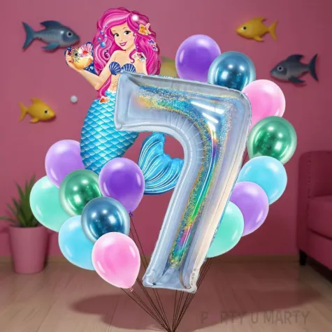 xx balony 7 urodziny syrenka