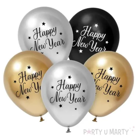 xx balony beauty charm happy new year 12 5 szt
