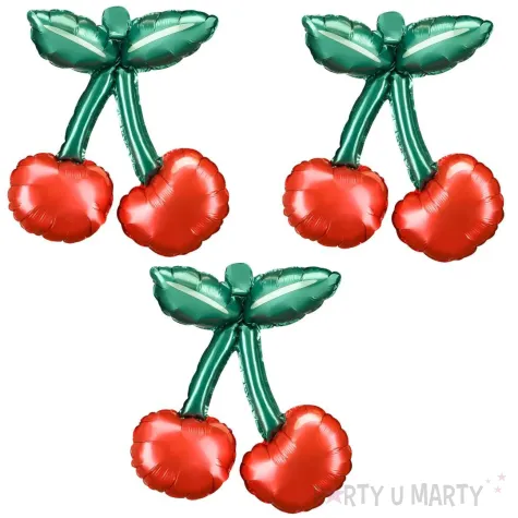 xx balony foliowe do girland wisienki 28x31 cm mix 1 op 3 szt