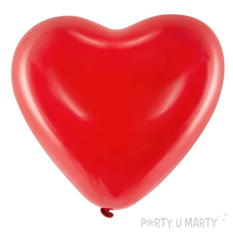 xx balony serca czerwone 12 cali 6 szt