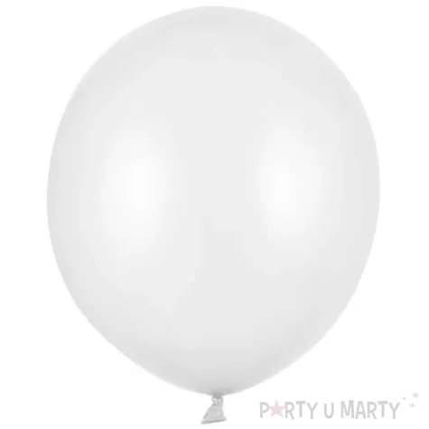 xx balony strong 43cm metalic pure white 1 op 25 szt