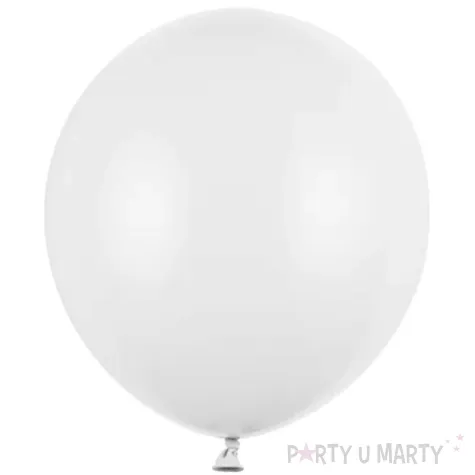 xx balony strong 43cm pastel pure white 1 op 25 szt