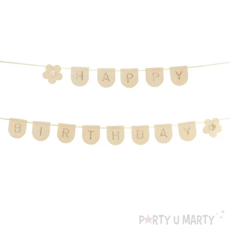 xx baner filcowy happy birthday rozowy 3m