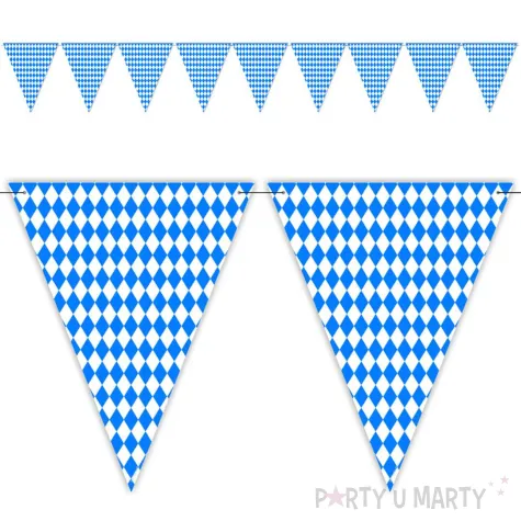 xx baner flagi oktoberfest niebieska krata