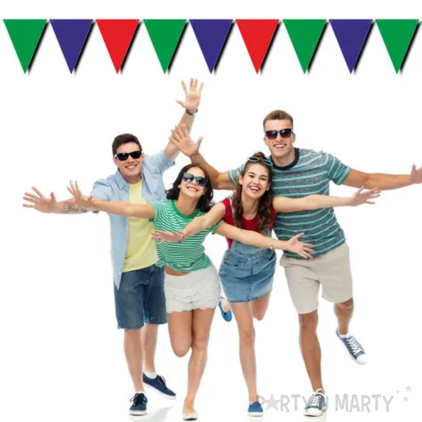 xx baner flagi w 3 kolorach ziel czerw granat x9