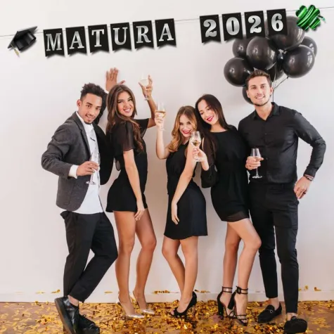 xx baner matura 2026 czarno srebrny