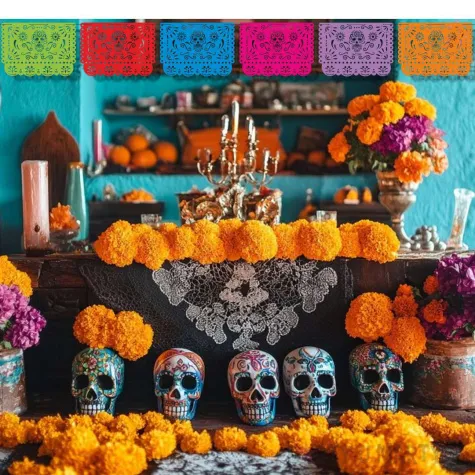 xx baner muertos kolorowe serwetki x6