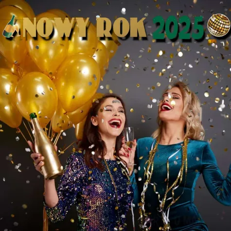xx baner nowy rok 2025 zielony