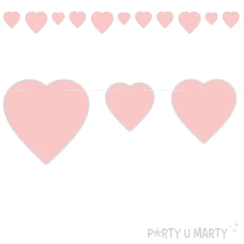 xx baner serca rozowy pastel baby girl