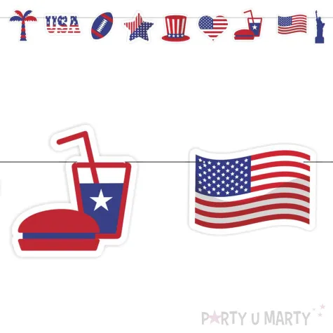 xx baner usa symbole amerykanskie 2m