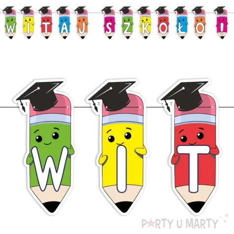 xx baner witaj szkolo kredki